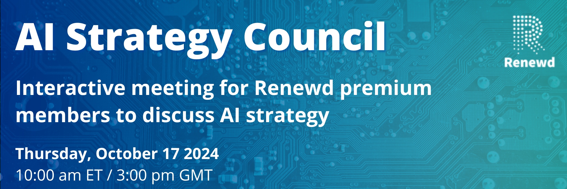 Renewd AI strategy council meeting October
