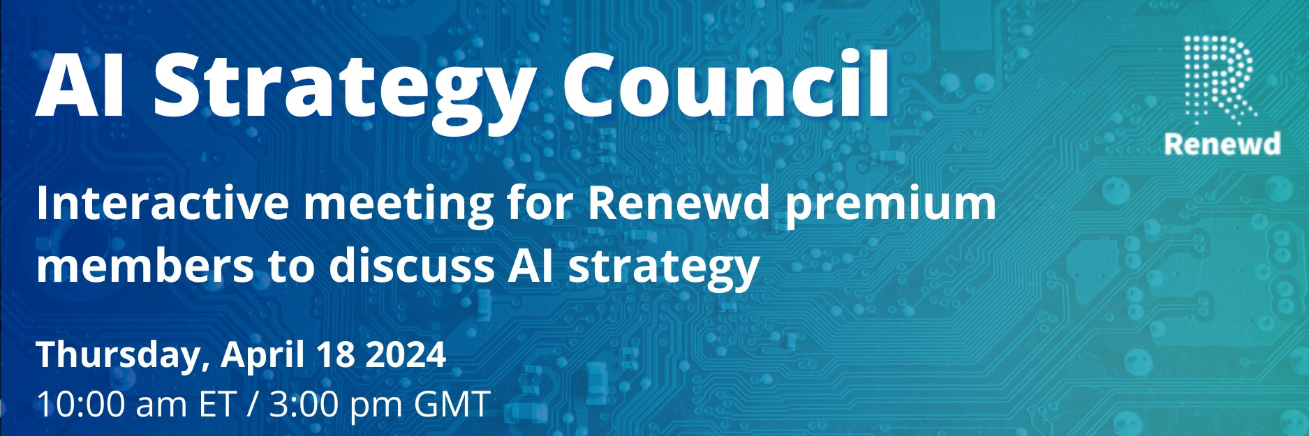 AI Strategy Council Meeting April